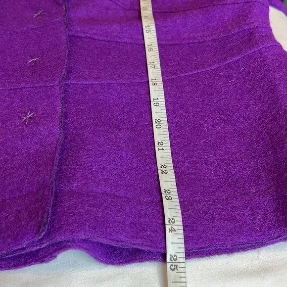 𝅺Pinehurst Wool Blend Purple Snap Button Blazer SZ L