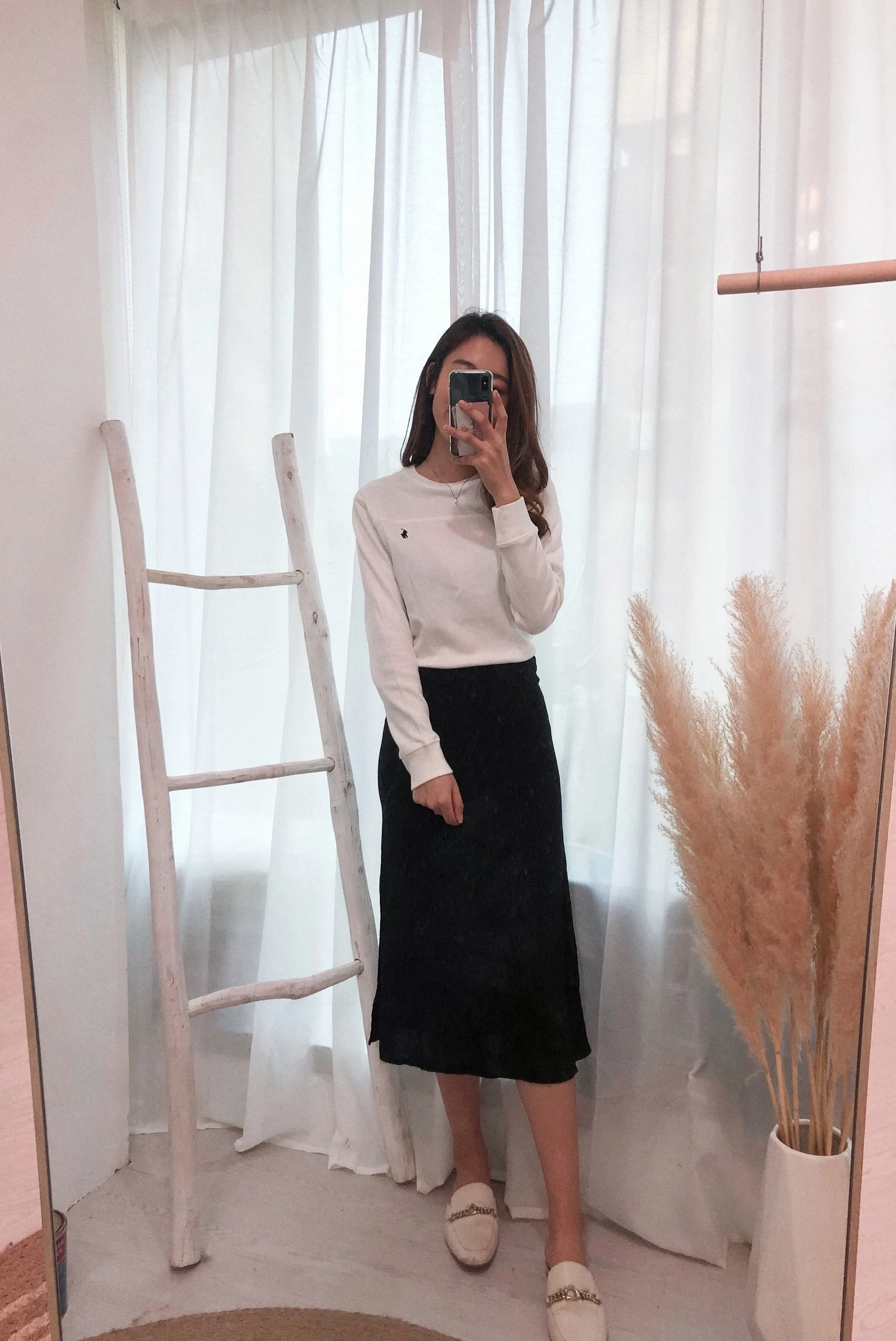 Plain Midi Skirt