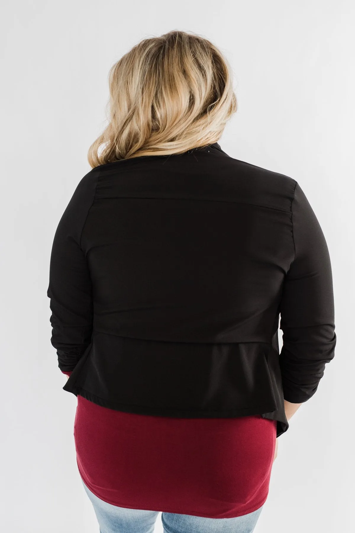 Pretty & Professional Blazer- Black