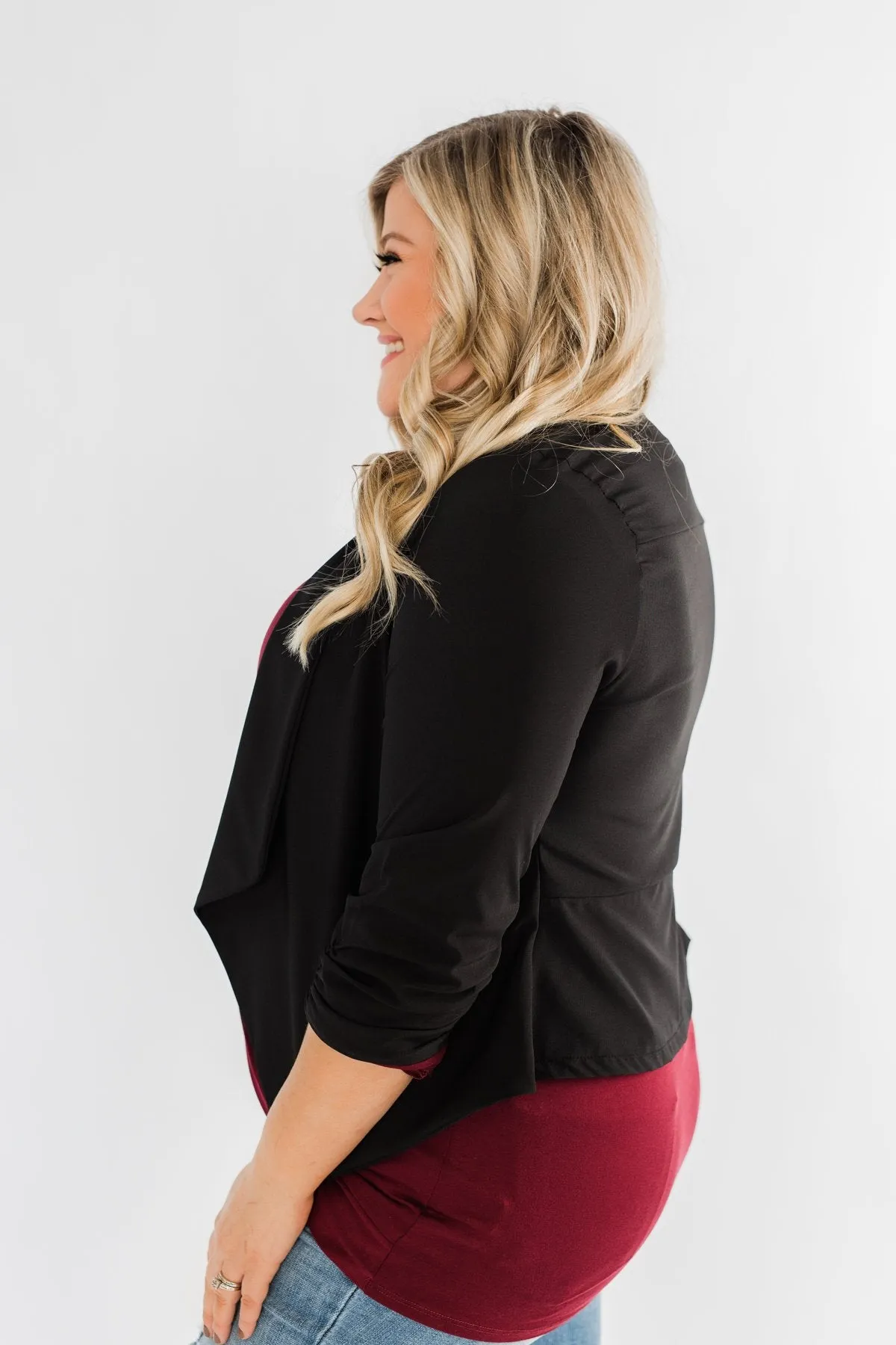 Pretty & Professional Blazer- Black