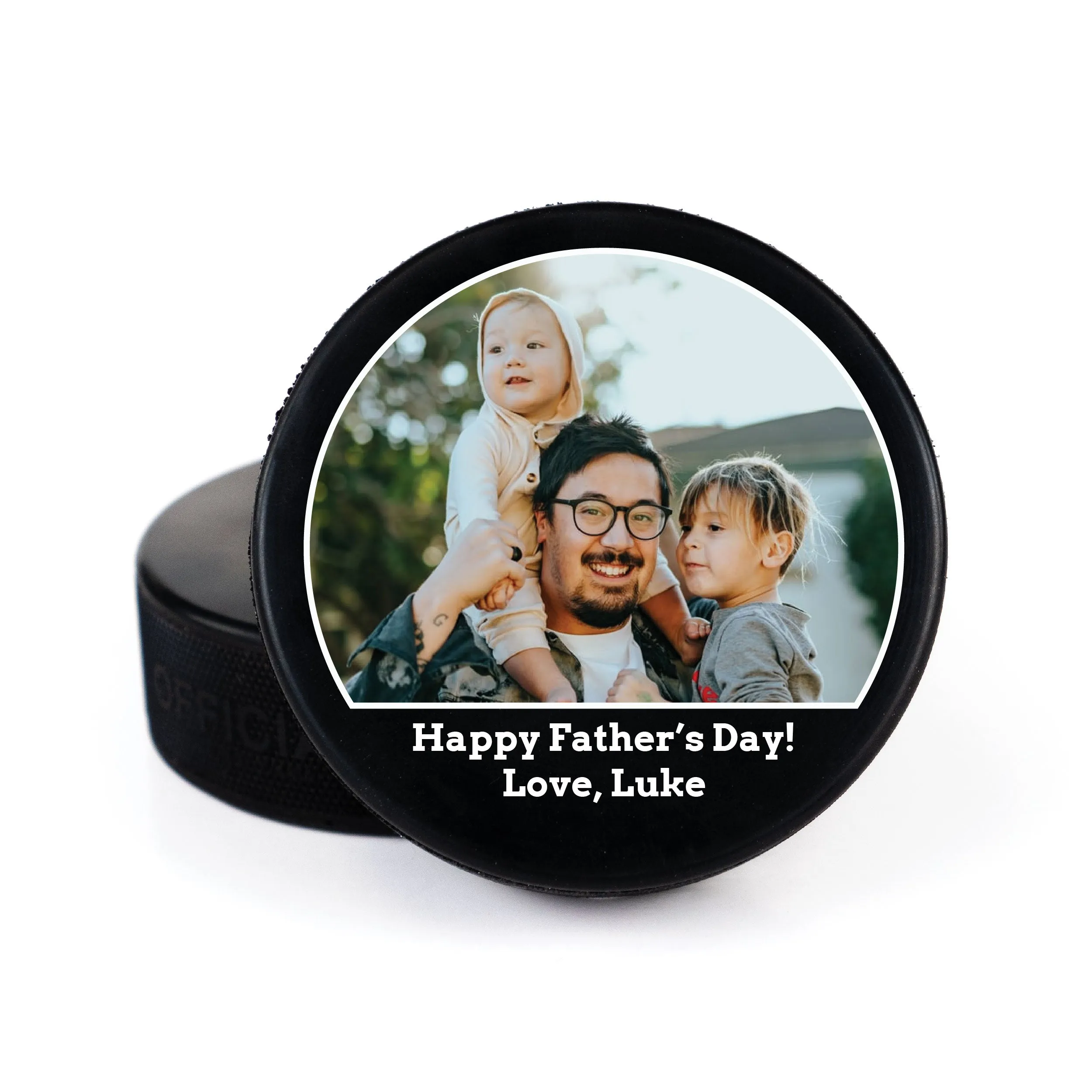 Printed Hockey Puck, Dad & Father's Day Gifts