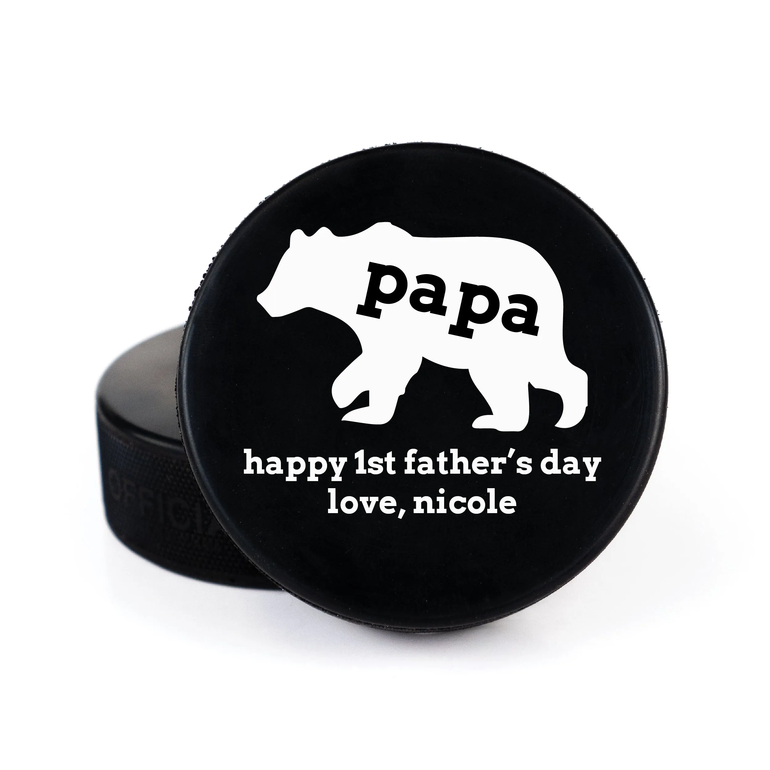 Printed Hockey Puck, Dad & Father's Day Gifts