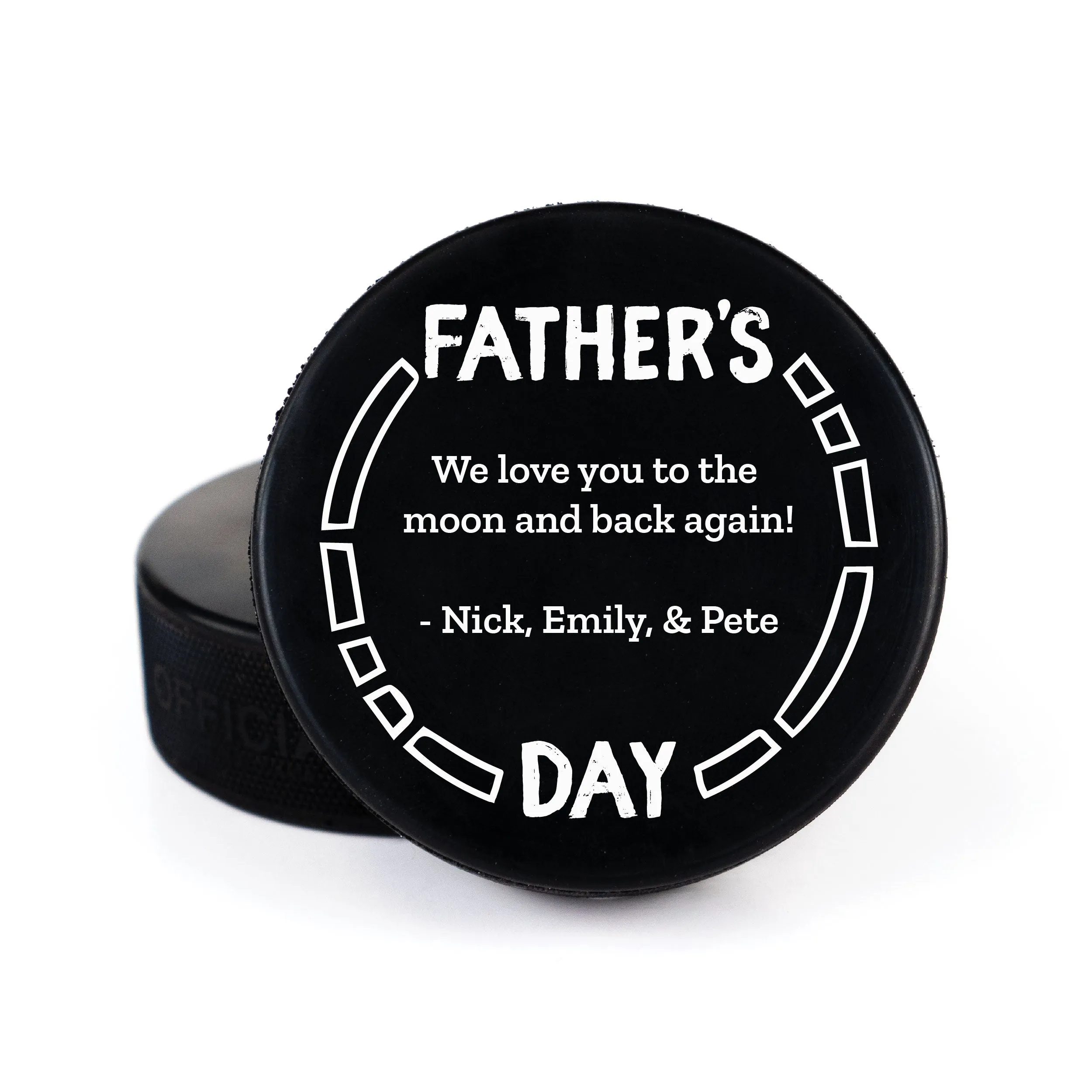 Printed Hockey Puck, Dad & Father's Day Gifts