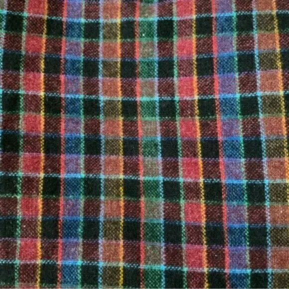 Quasimodo 70s Vintage High Waist Plaid Midi Skirt