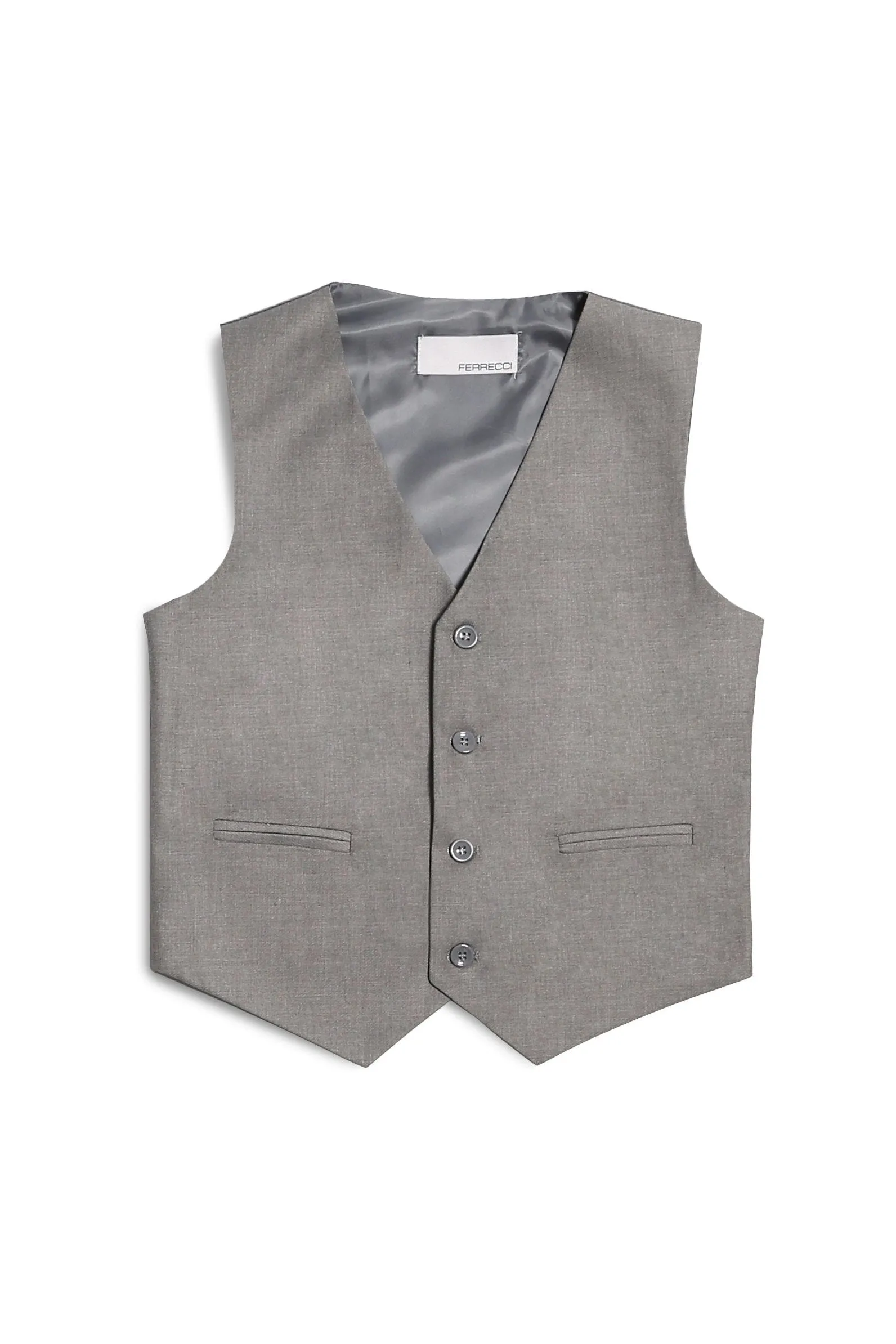 "Jax" Kids Light Grey Suit 5-Piece Set