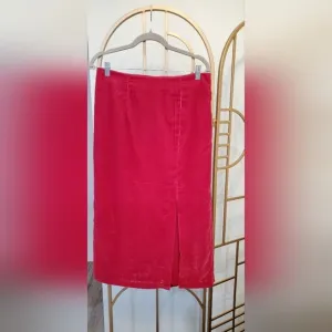 RACHEL RAY VELVET MIDI SKIRT
