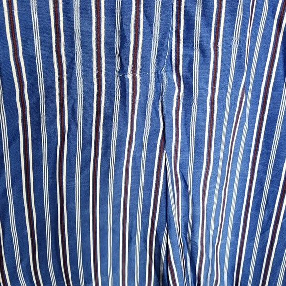 Rag &amp; Bone Felix Striped Tie-Waist Midi Skirt In Blue Women's Size 4