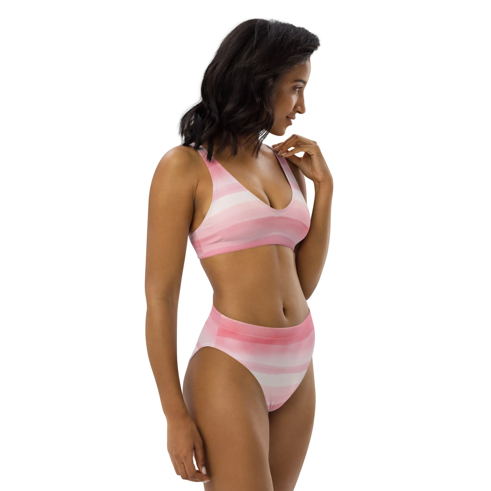 Recycled high-waisted bikini