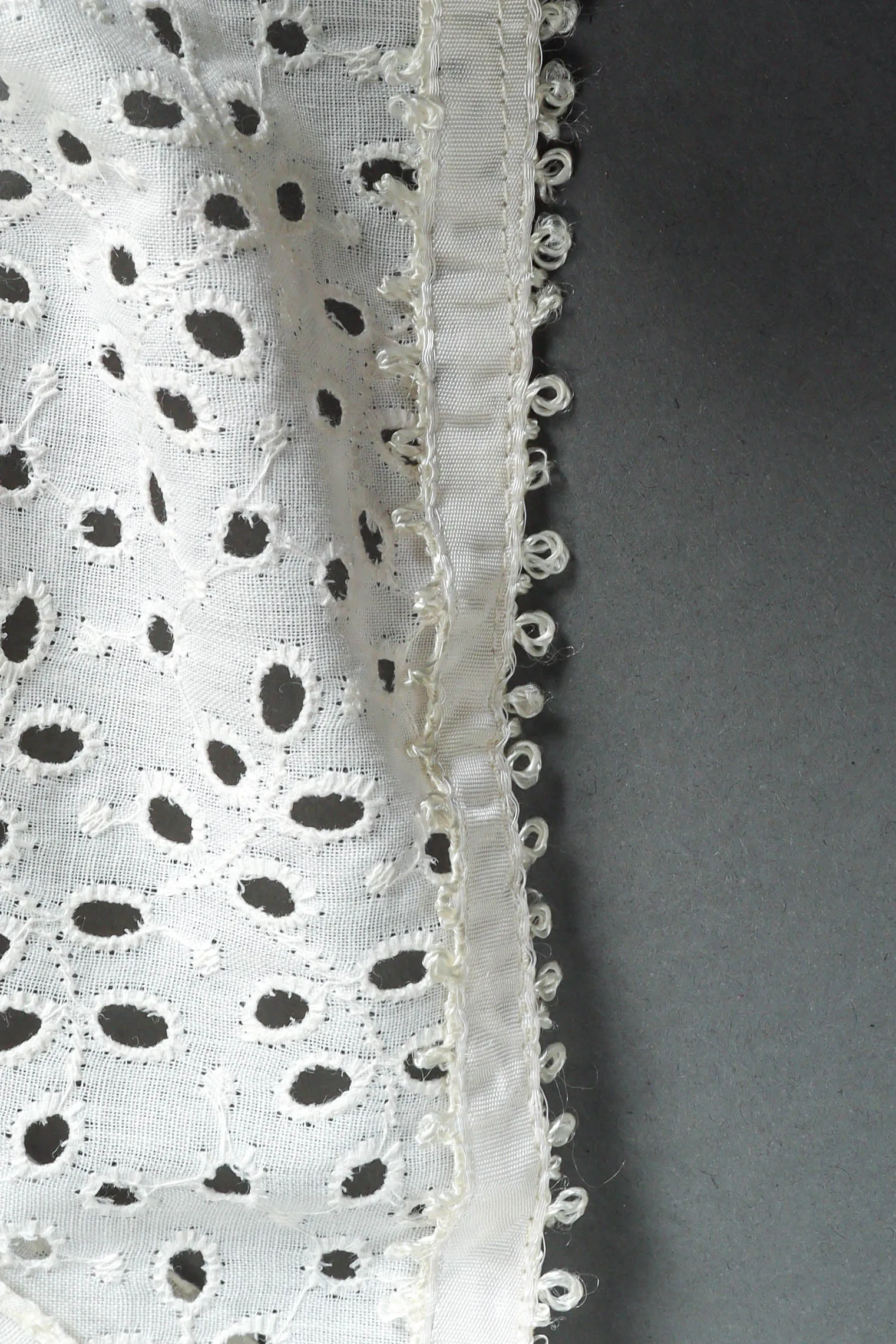 Ruffle Eyelet Asymmetrical Skirt Set