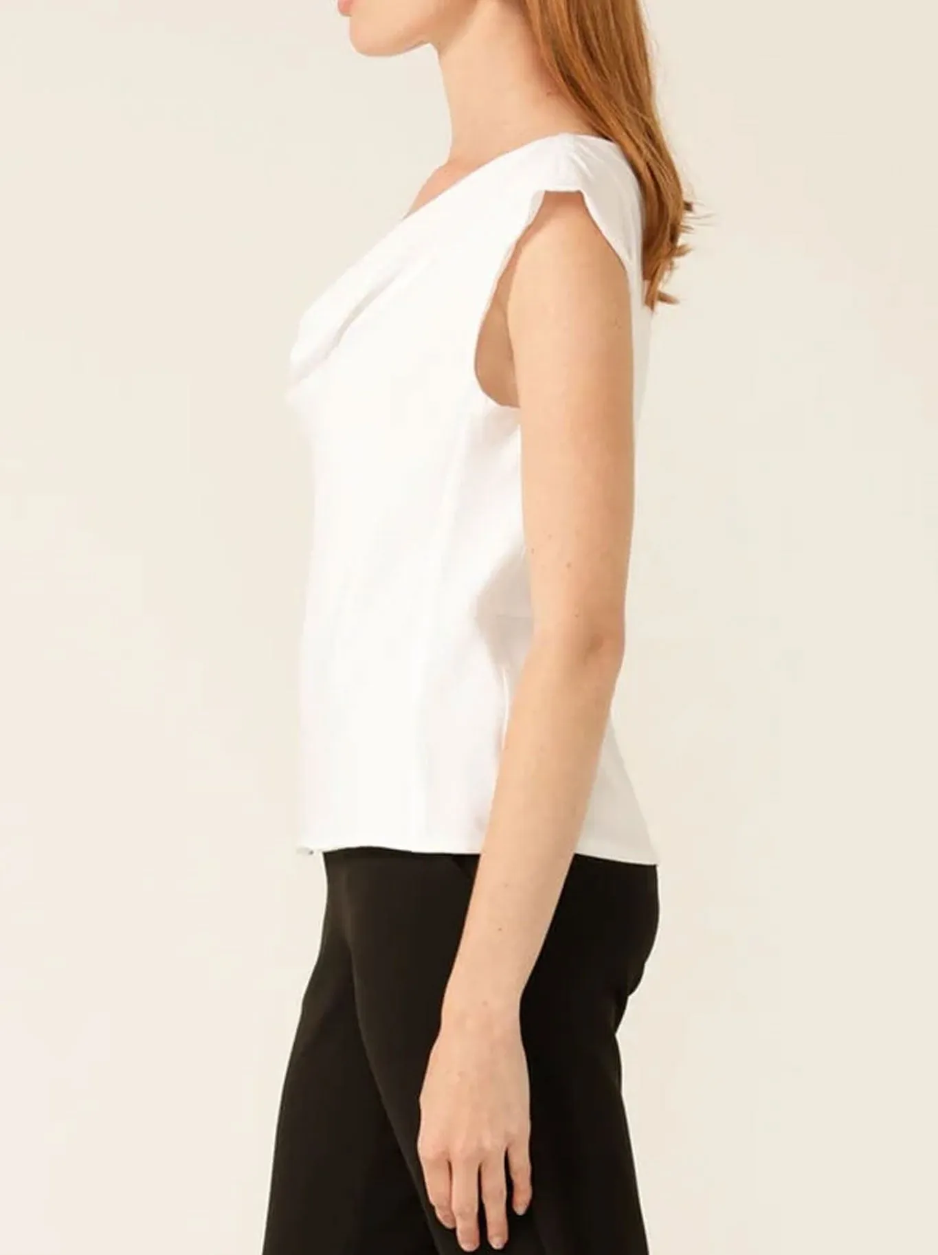 SACHA DRAKE COWL BIAS TOP