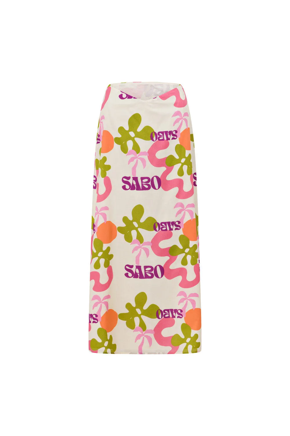 SAMPLE-Aaliyah Midi Skirt - Tropical