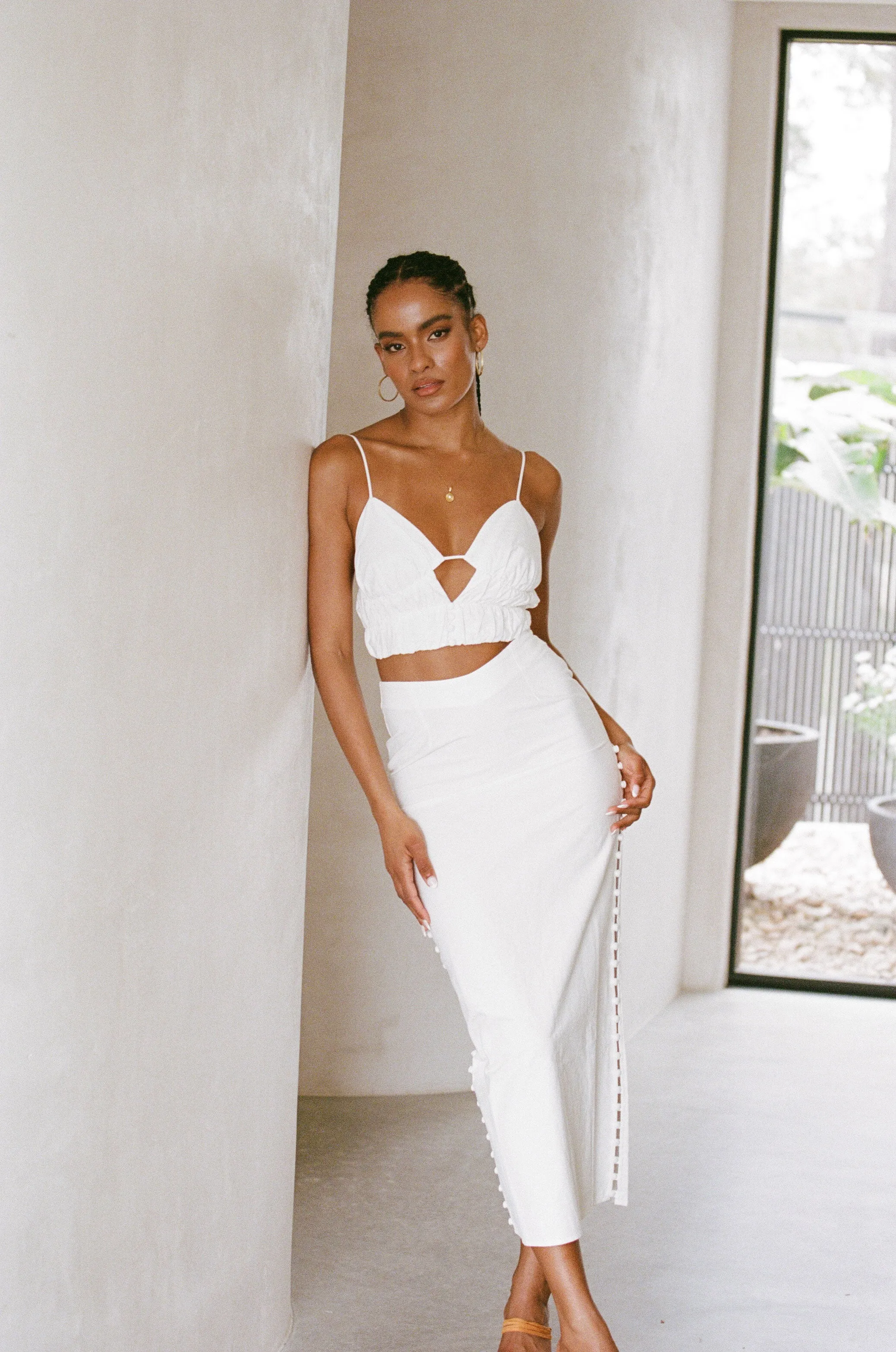 SAMPLE-Mikali Midi Skirt
