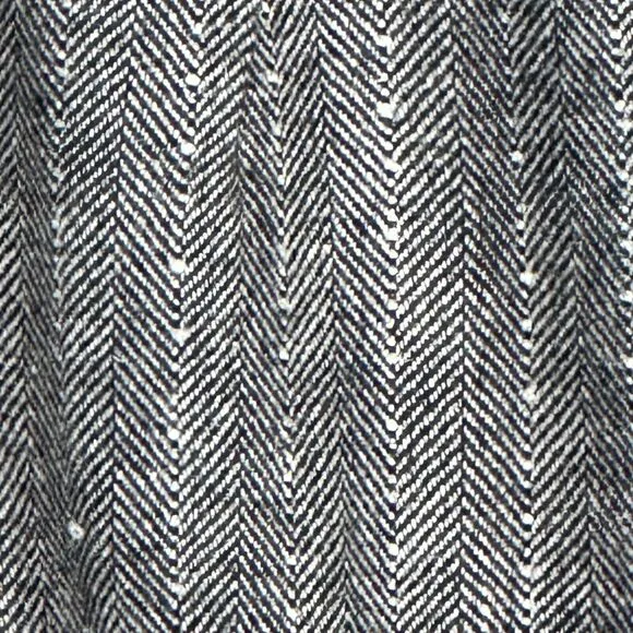Sandrine Rose Empire Herringbone Wool Blend Blazer Gray Button Women Medium NWT