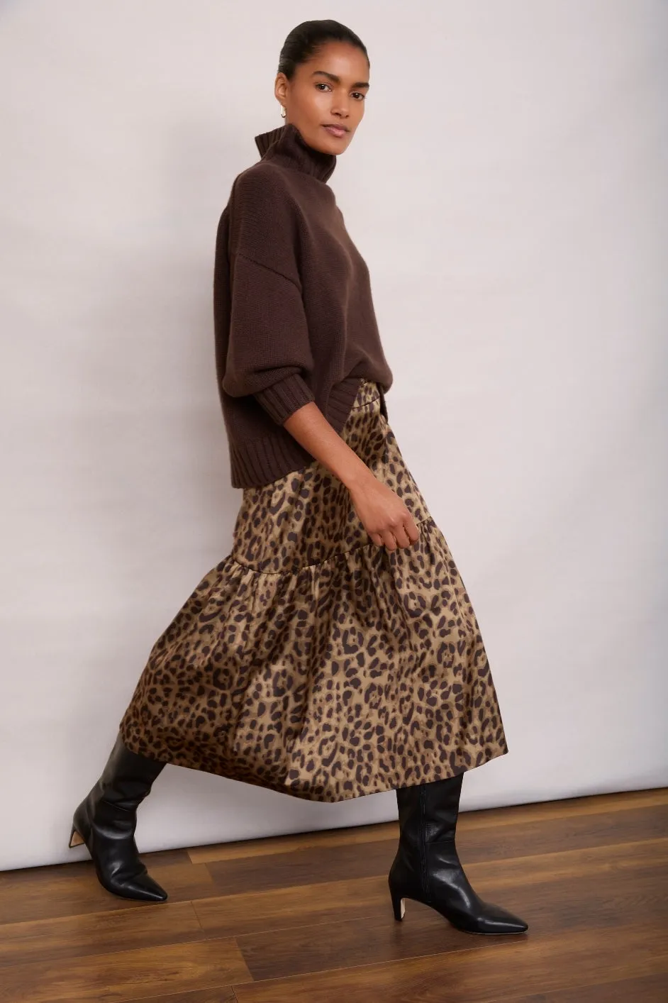 Saskia Skirt - Leopard