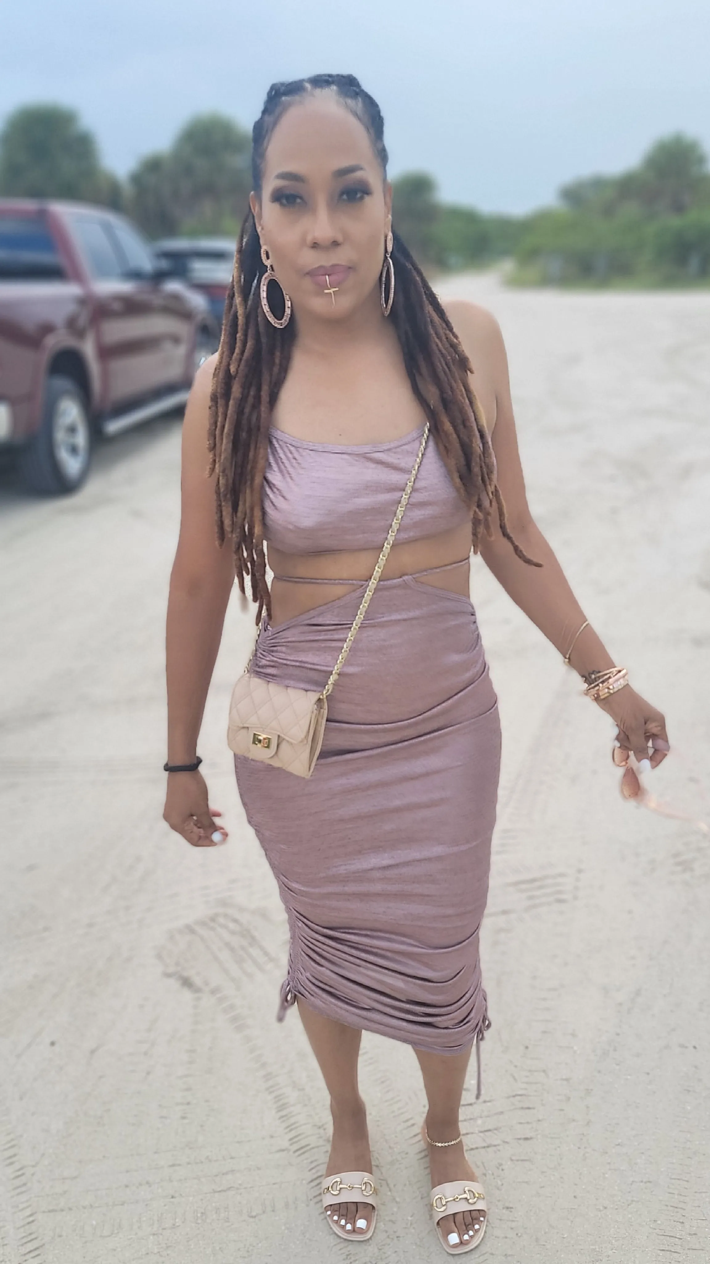 She's Got it Midi Skirt Set | Rose Gold