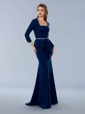 Size 14 Stella Couture 24318 Navy Mother of Bride Dress