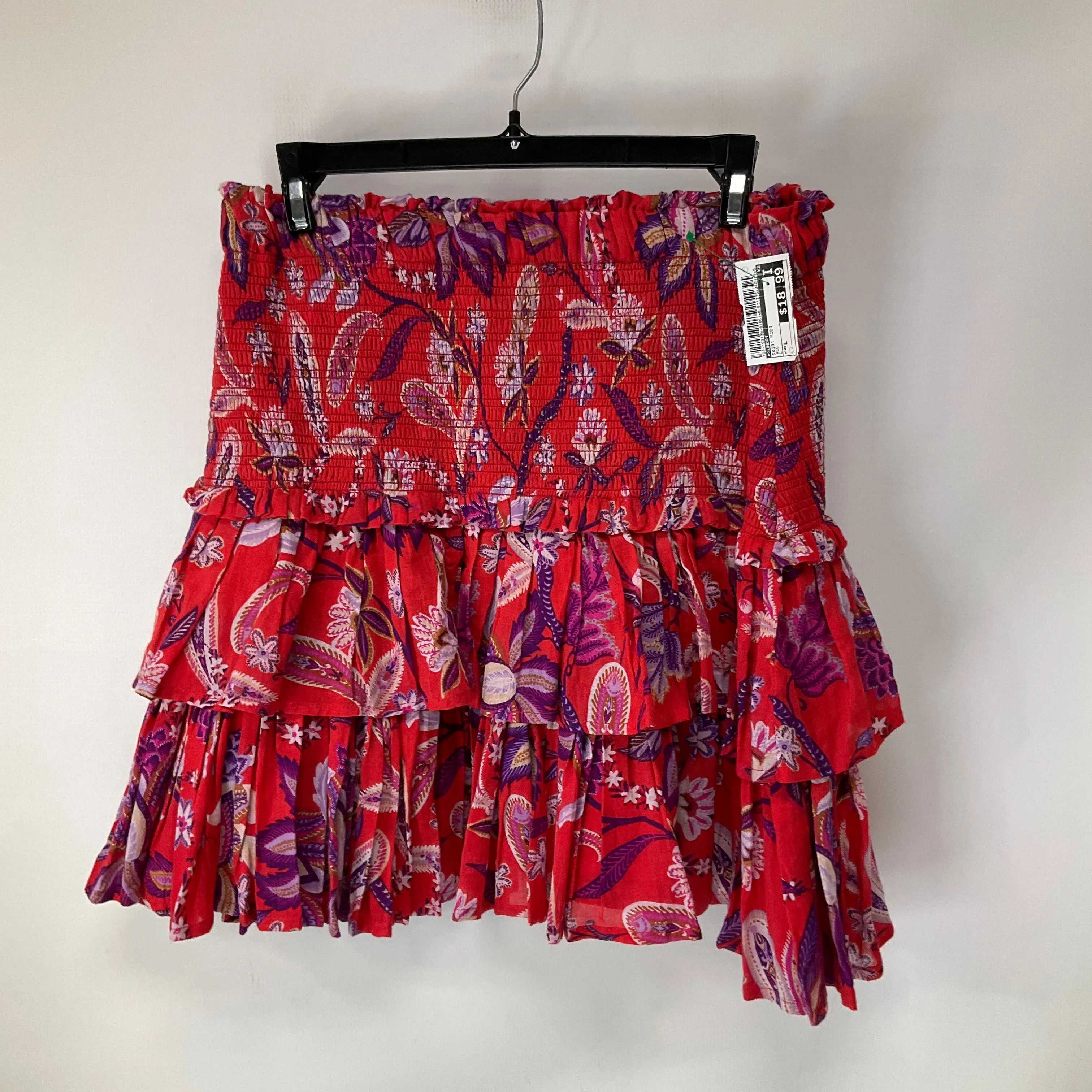Skirt Midi By Sundry In Red, Size: L