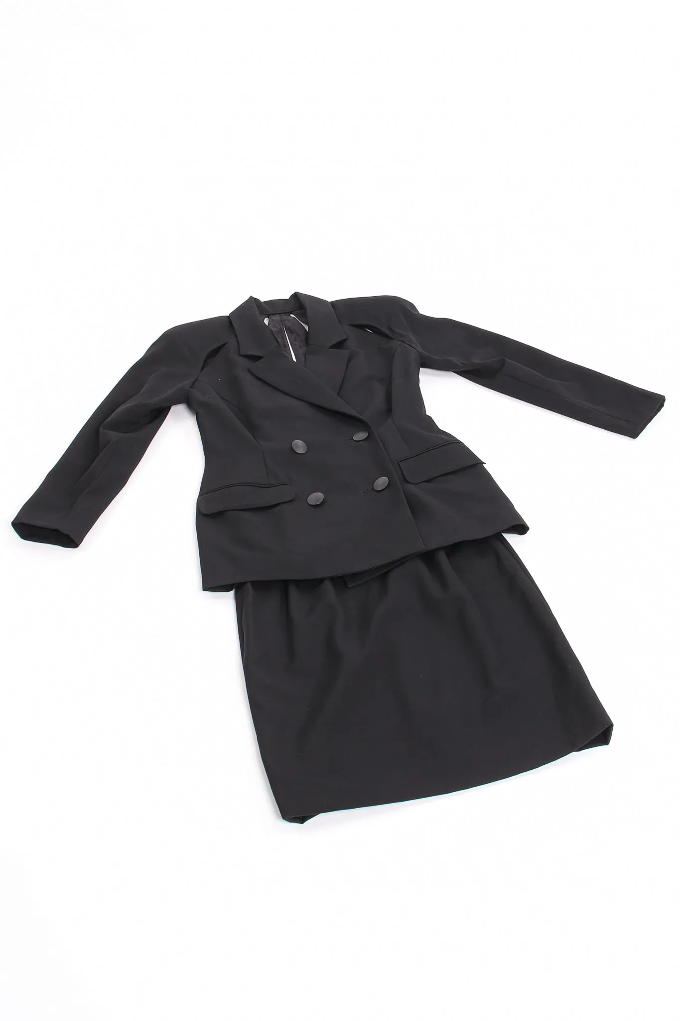 Slit Yoke Jacket & Skirt Suit