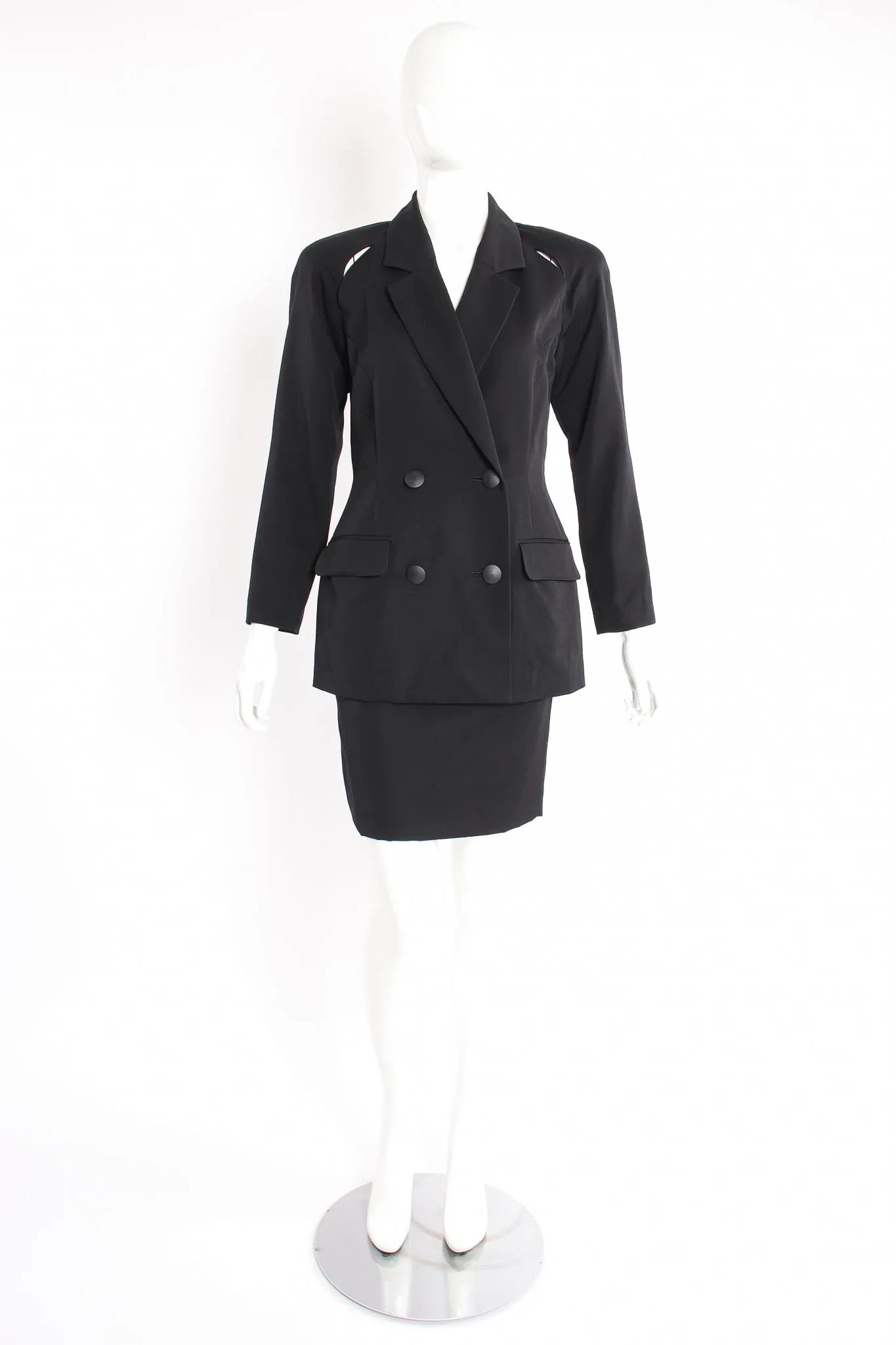 Slit Yoke Jacket & Skirt Suit