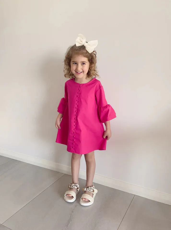 Small Land - Sienna Raspberry Rose Dress