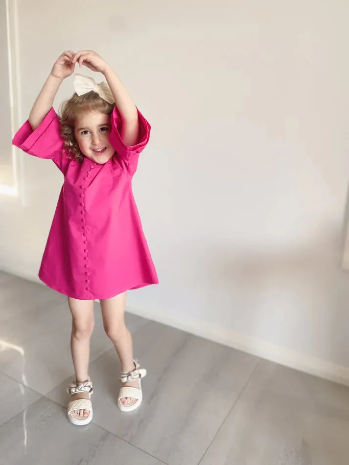 Small Land - Sienna Raspberry Rose Dress