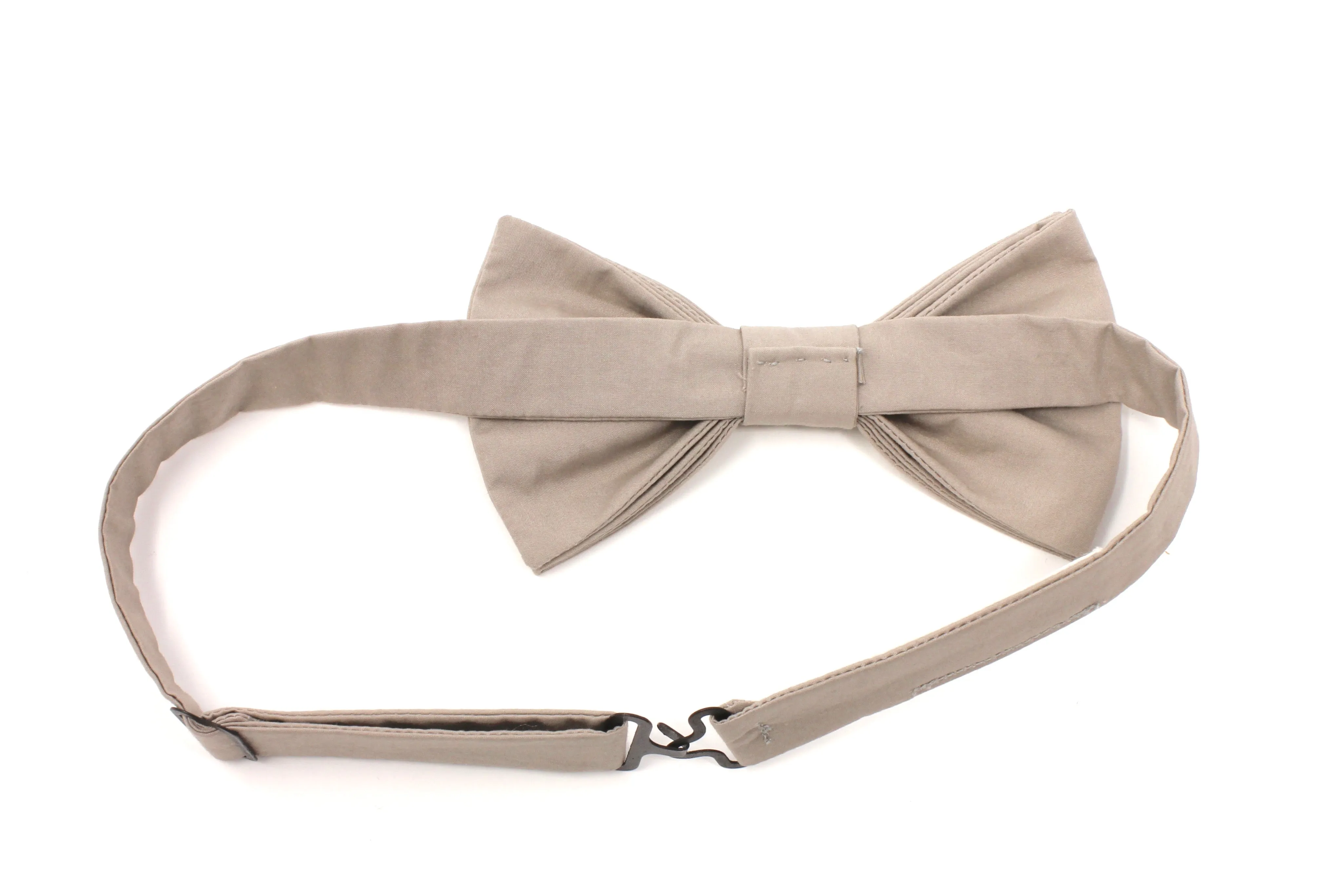 Solid Taupe Bow Tie