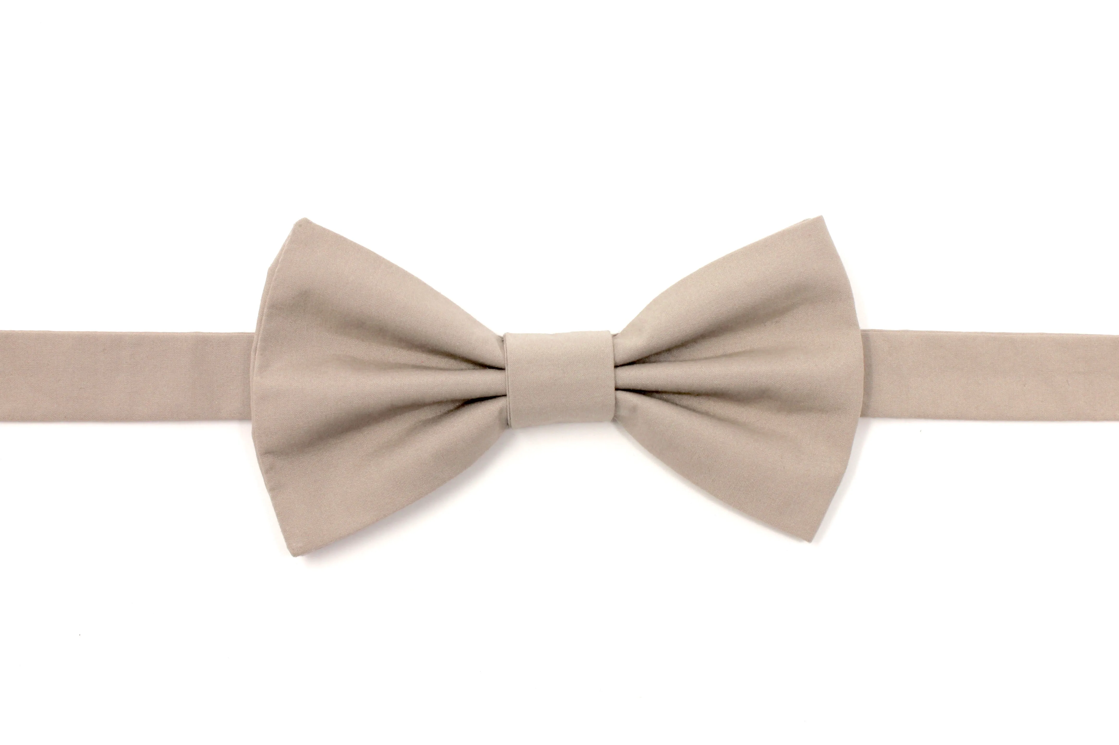 Solid Taupe Bow Tie