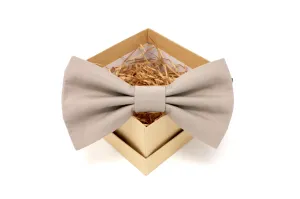 Solid Taupe Bow Tie