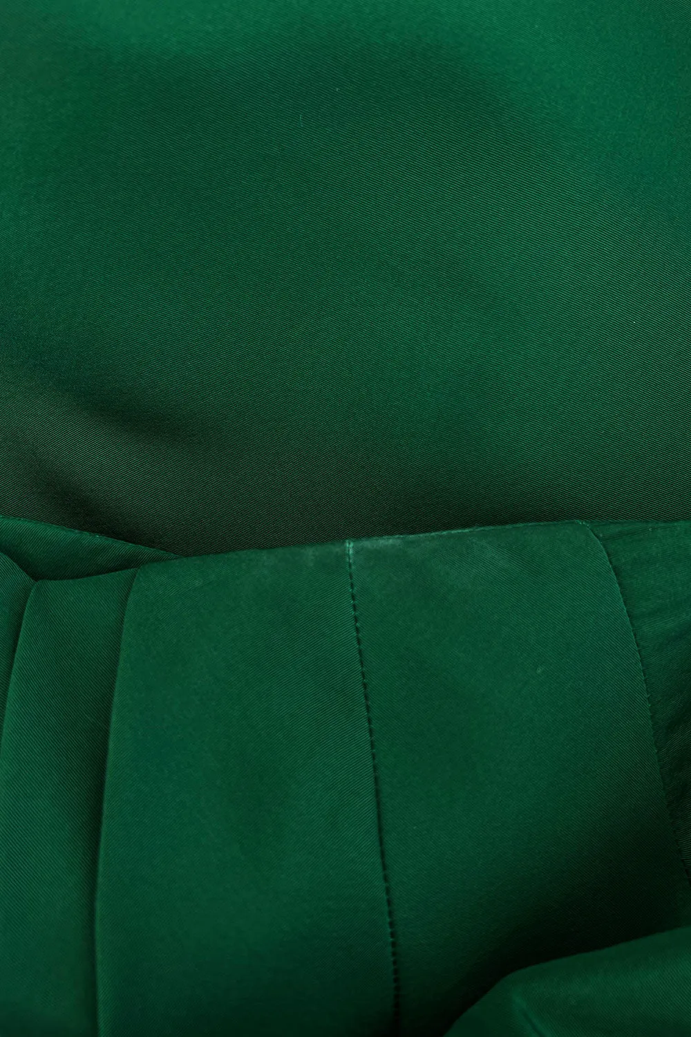 Spectacular Resort 2013 Oscar de la Renta Runway Strapless Emerald Green Silk Dress