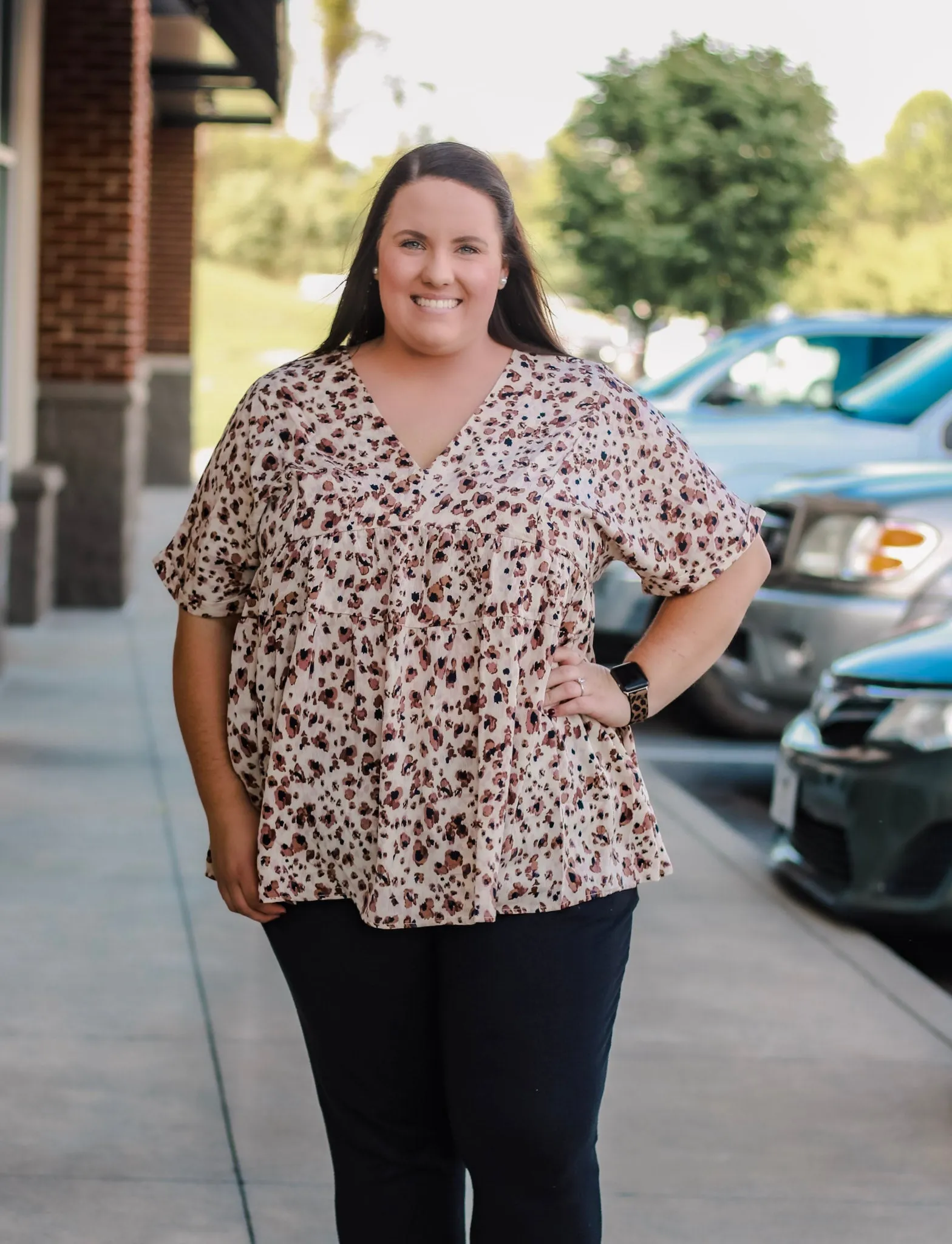 Spotted in a Crowd Blouse