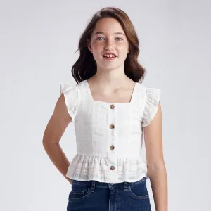 SS21 Mayoral Older Girls Button Blouse 6182