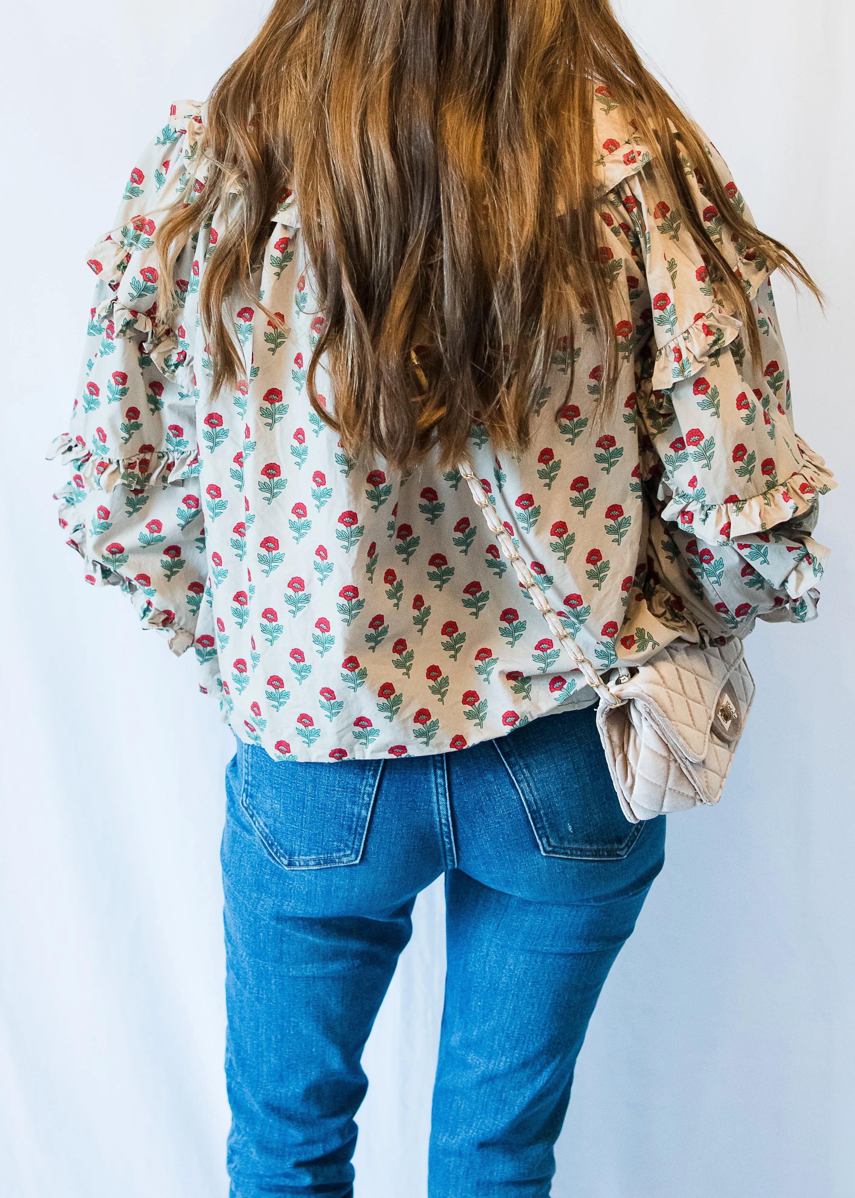 Stone Block Print Blouse