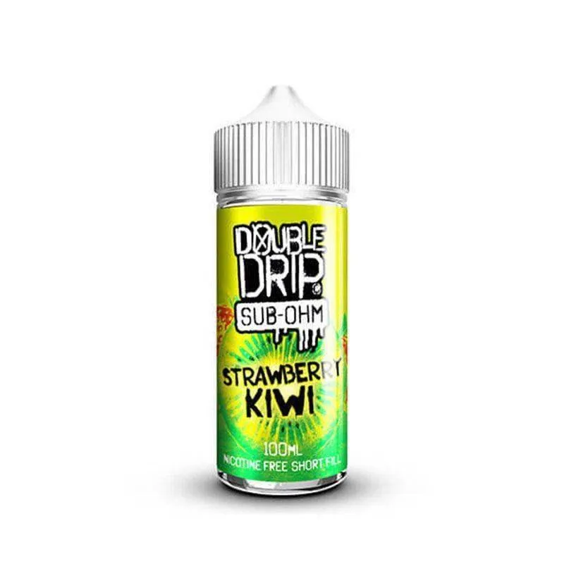 STRAWBERRY KIWI 100ML SHORT FILL E-LIQUID BY DOUBLE DRIP
