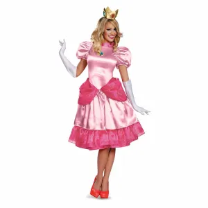 Super Mario Princess Peach Deluxe Adult Costume