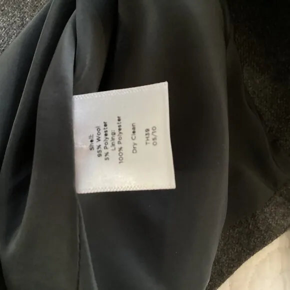 Talbots Kate Fit Wool Blazer Gray One Button Size 12