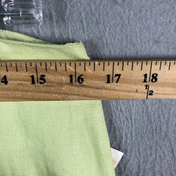 Talbots Skirt Womens 14 Lime Green 100% Linen Midi  Easter Church Office NEW
