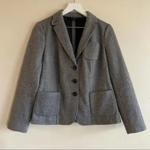 TALBOTS Wool Blend Blazer Grey Size 6