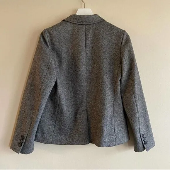 TALBOTS Wool Blend Blazer Grey Size 6