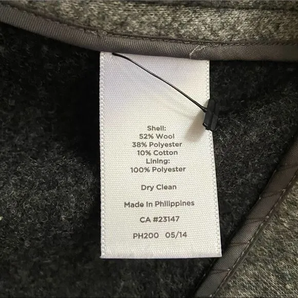 TALBOTS Wool Blend Blazer Grey Size 6