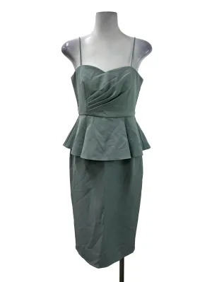 Teal Green Peplum Dress