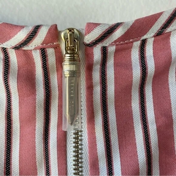 ted baker coryn striped asymmetric midi skirt