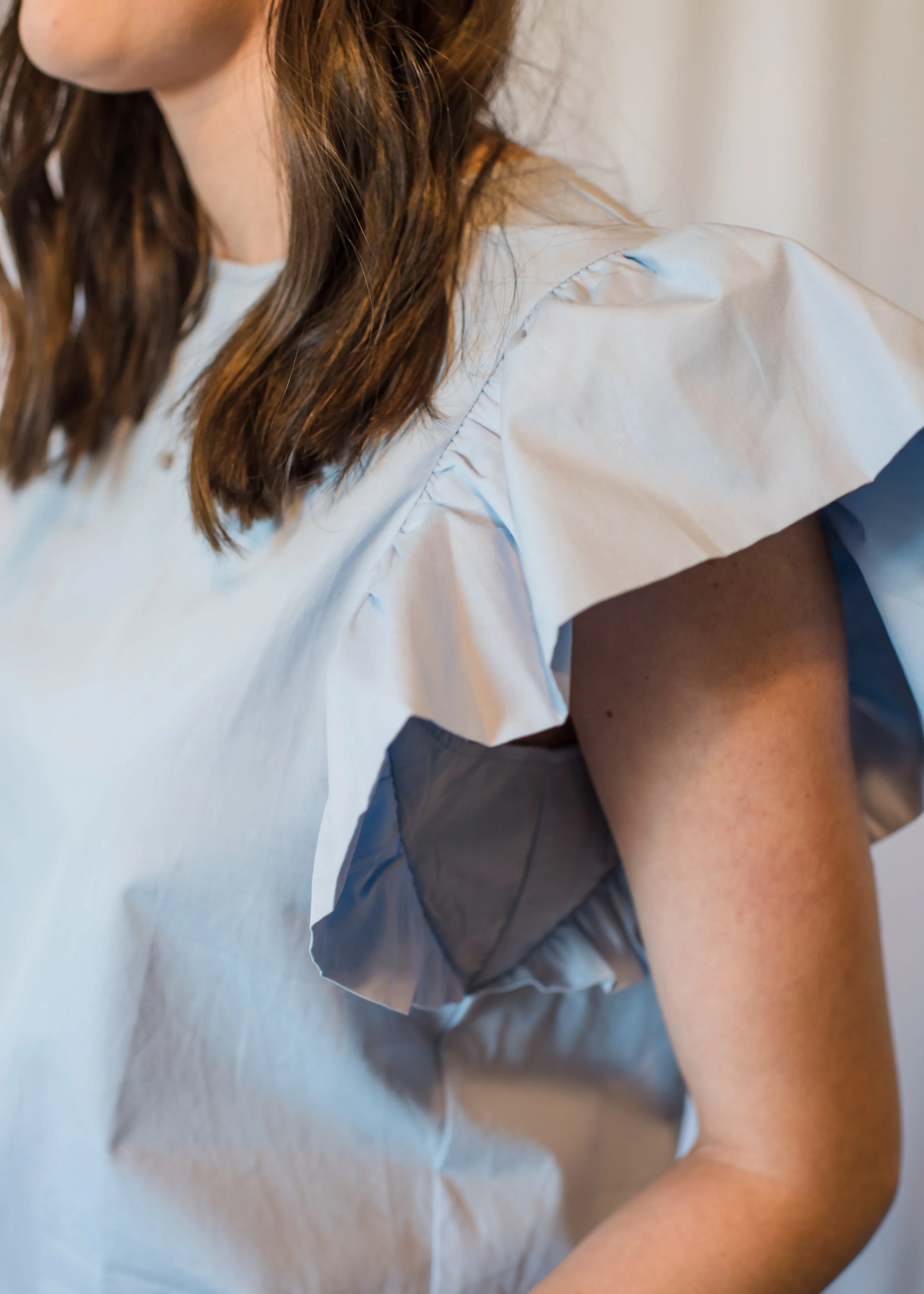 The Biltmore Baby Blue Blouse