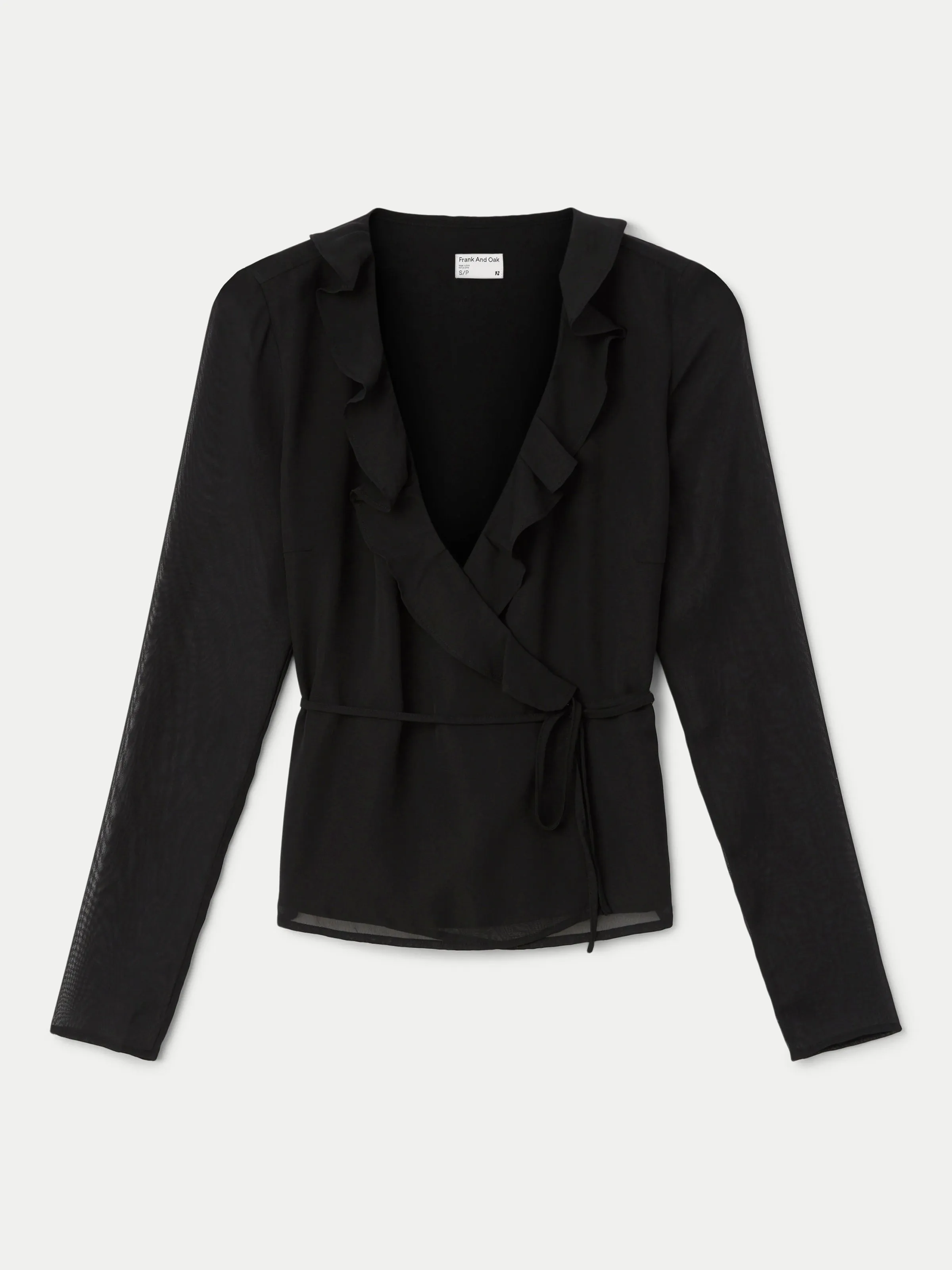 The Crossover Blouse in Black
