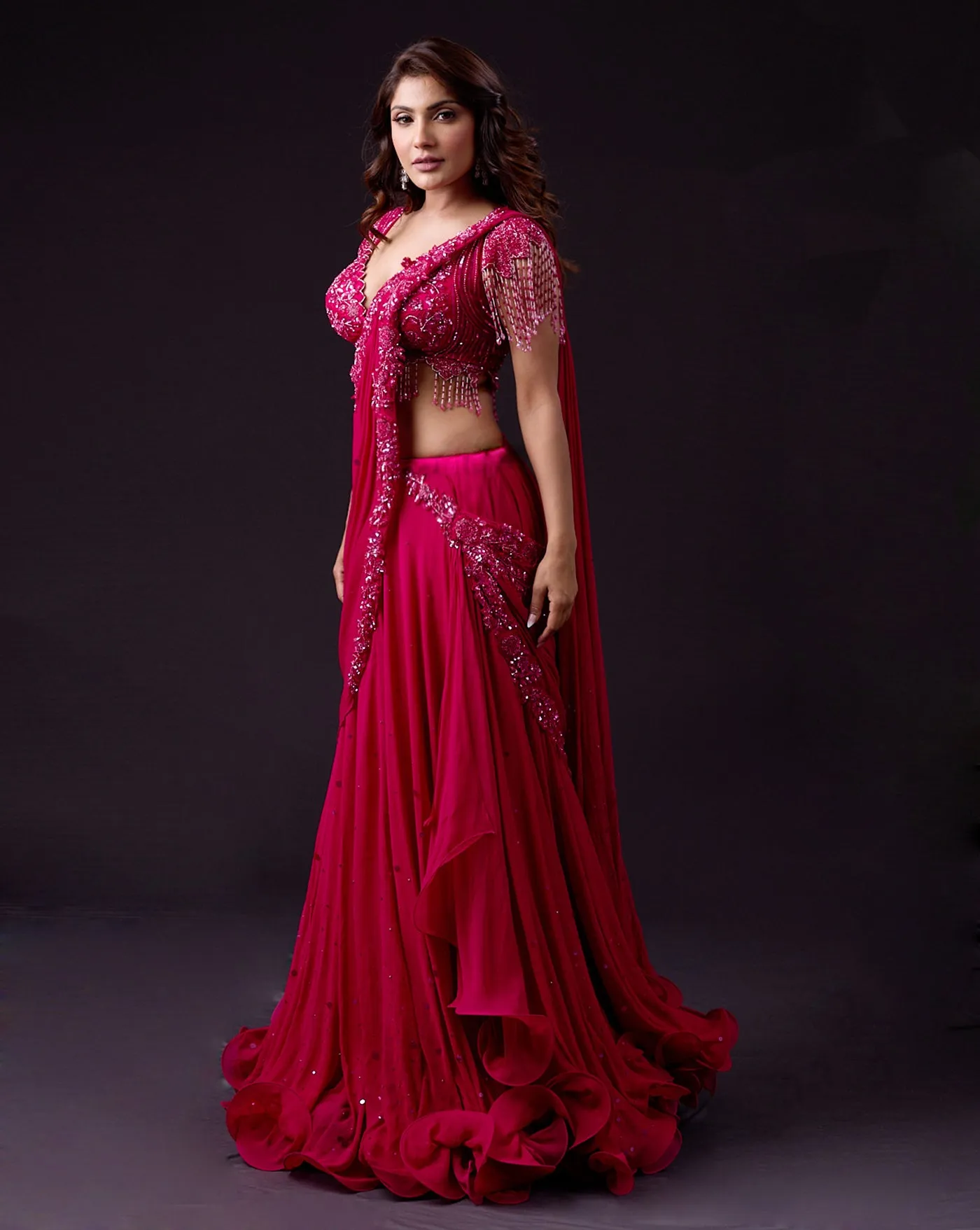 The Rani Pink Tassel Sari