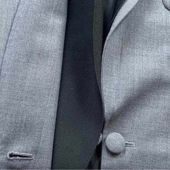 THEORY grey size 4 blazer, light wool / elastane gabardine.