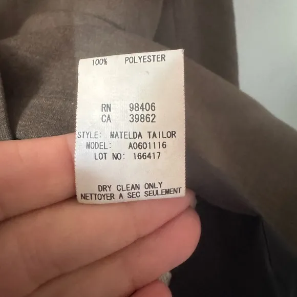 Theory Matilda Tailor Brown Wool Blend Blazer size 12