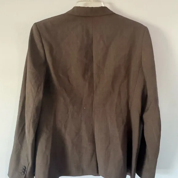 Theory Matilda Tailor Brown Wool Blend Blazer size 12