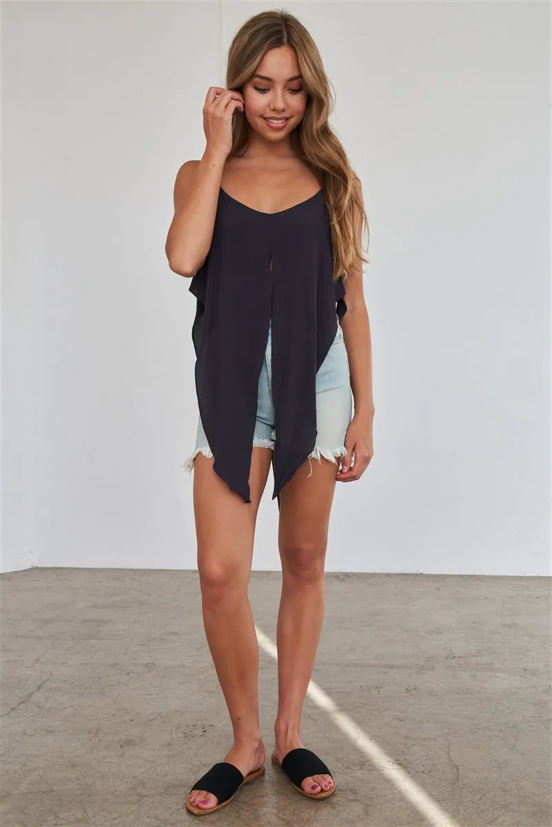 Tie Waist Cami Top | Washed Navy