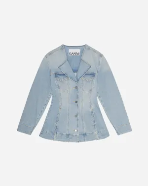 Tint Denim Fitted Blazer - Tint Denim
