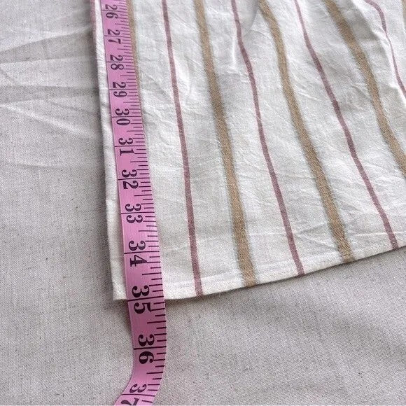 Twist-Front Sarong Midi Skirt Stripe Size 14